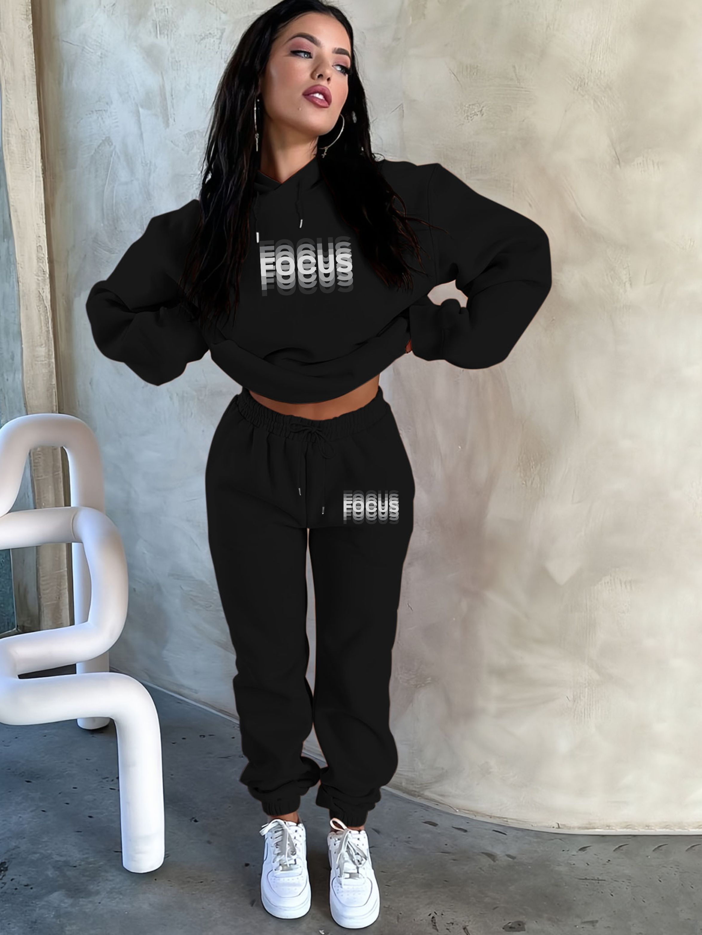 Women Fashion Styles - Female Winter Warm Fleece Thick 2Pcs