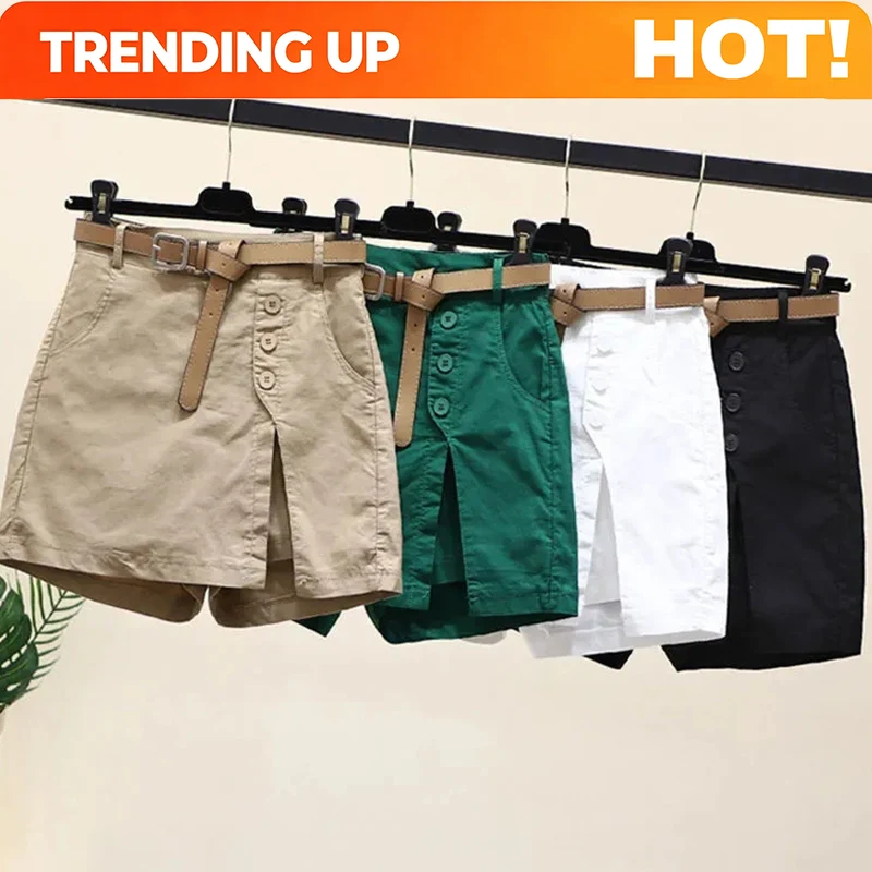 Women Fashion Korean - Customization 2025 New Chic Shorts Women