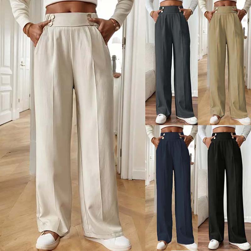 Mom Jeans Women - Women's High Waist Wide Leg Pants