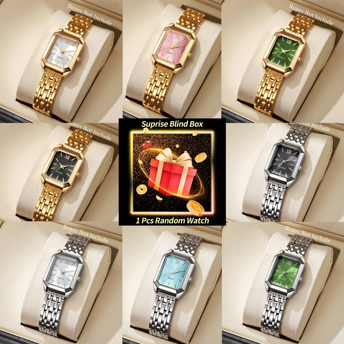 Women'S Fashion Quartz Watch - Surprise Blind Box Women Watch Random