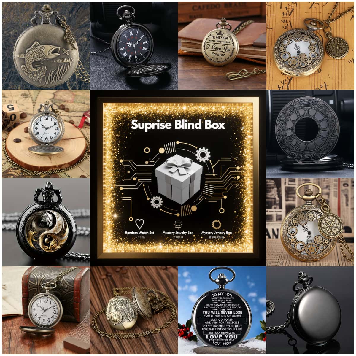 1PC Surprise Mystery Watch Bli - Women'S Fashion Quartz Watch recension och pris
