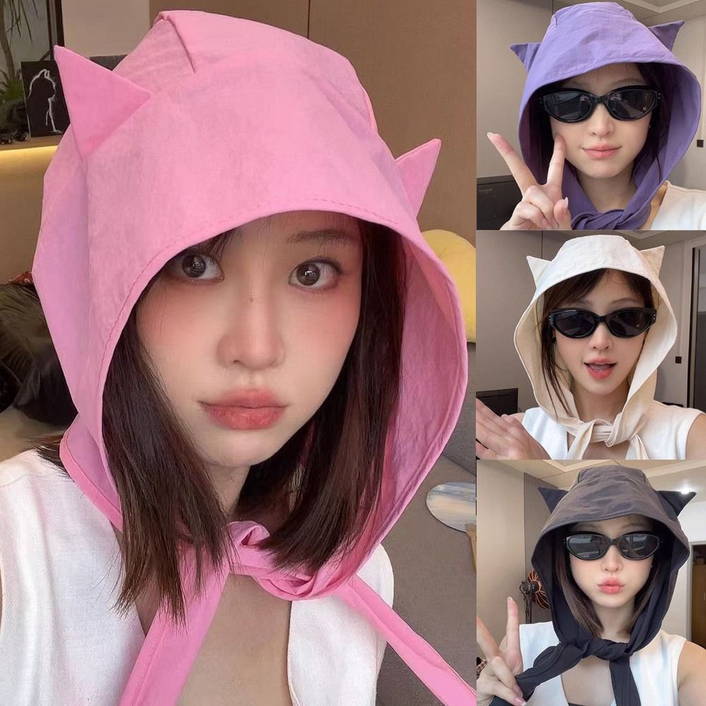 Solid Color Little Devil Hat F - Women Fashion Hats recension och pris