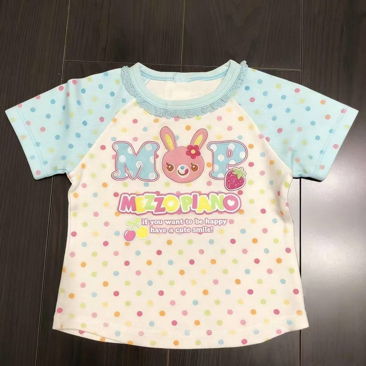 Vintage Kawaii Cute Short Slee - Women Top Fashion recension och pris
