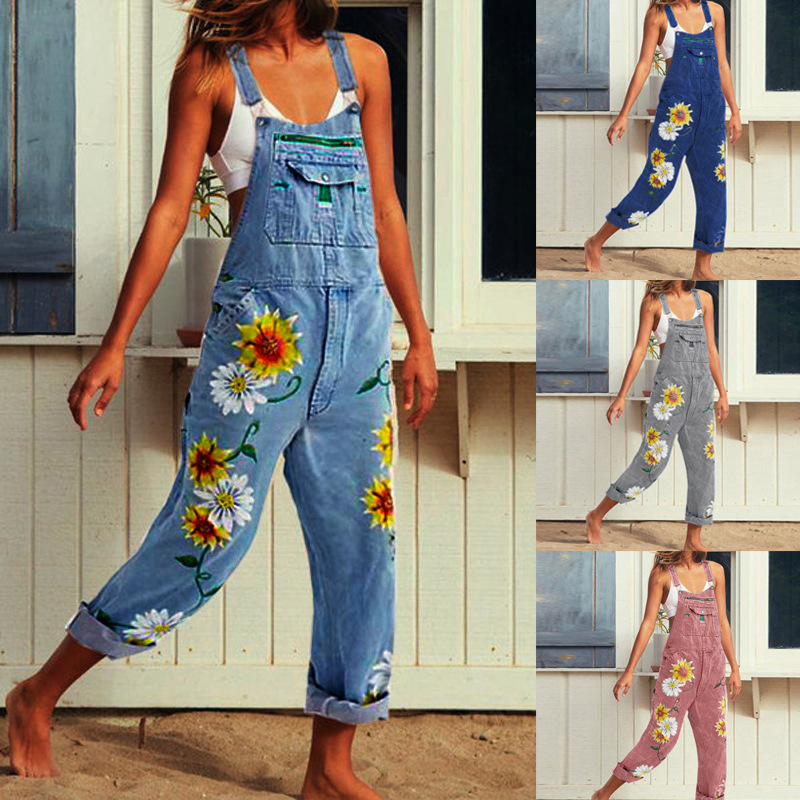 Denim Jumpsuits Women Mom Jean - Mom Jeans Women recension och pris