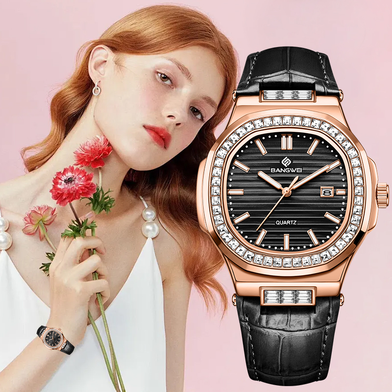 LIGE Bangwei Fashion Simple Qu - Women'S Fashion Quartz Watch recension och pris