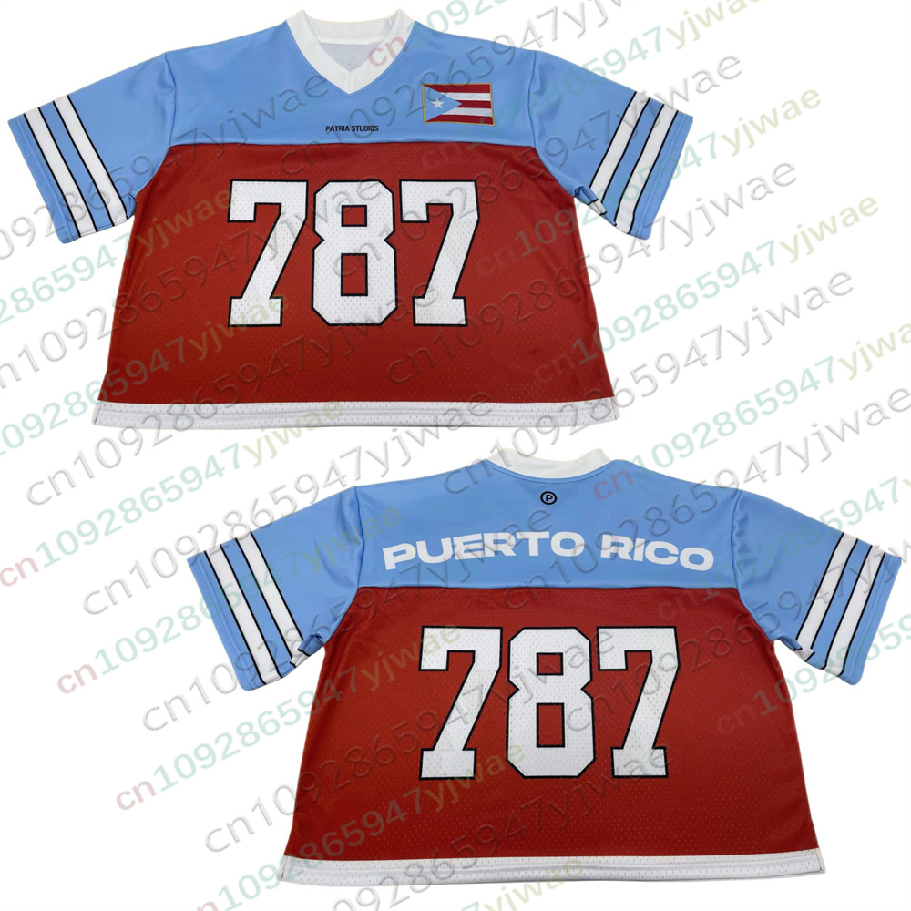 Puerto Rico Oversized Jersey P - Women'S Fashion Rugby Top recension och pris