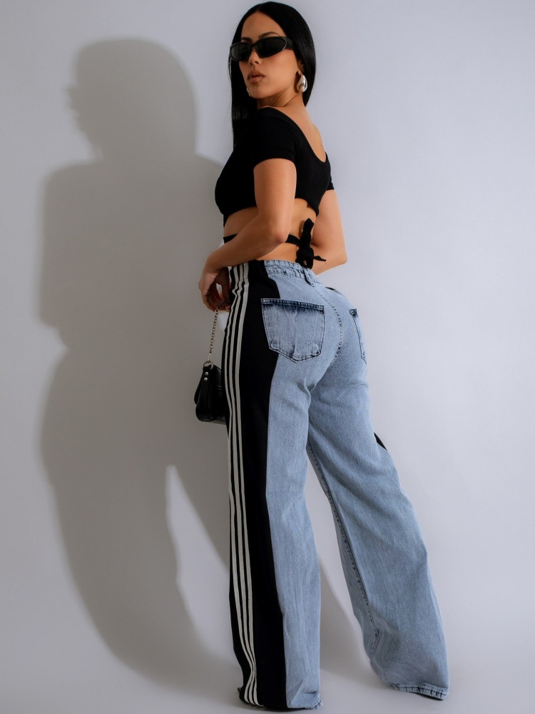 JRRY Casual Women Striped Deni - Mom Jeans Women recension och pris