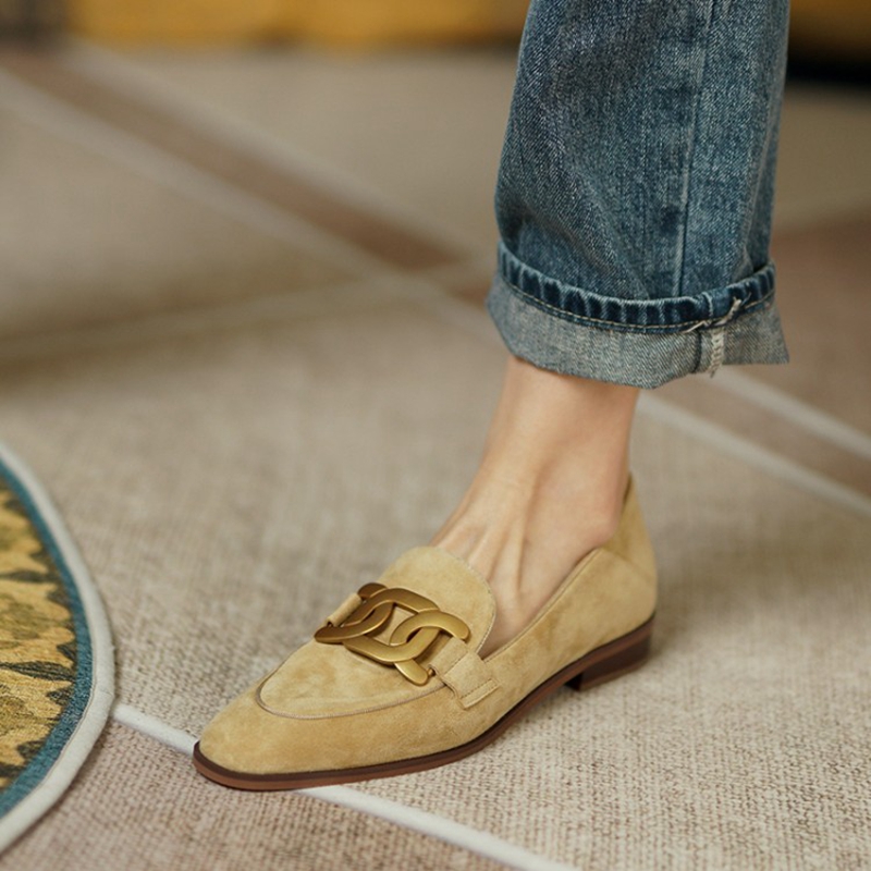 Suede Leather Women Loafers Sp - Women'S Fashion Walking Shoes recension och pris