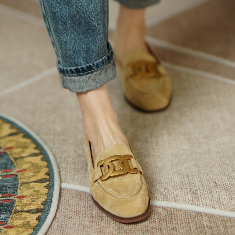 Suede Leather Women Loafers Sp - Women'S Fashion Walking Shoes recension och pris