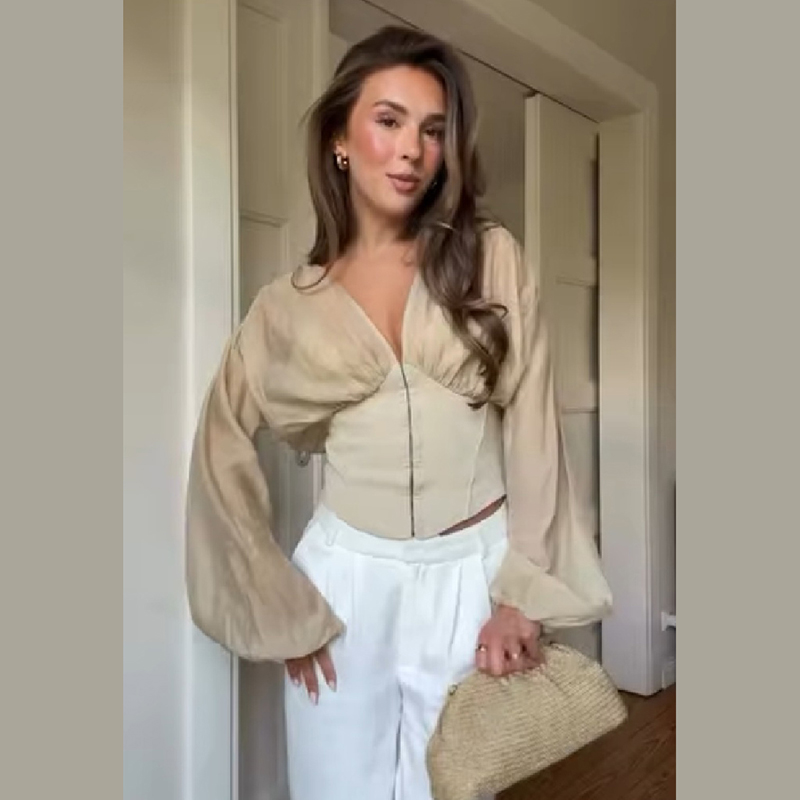 Fashion Women Corset Top Deep  - Women Top Fashion recension och pris