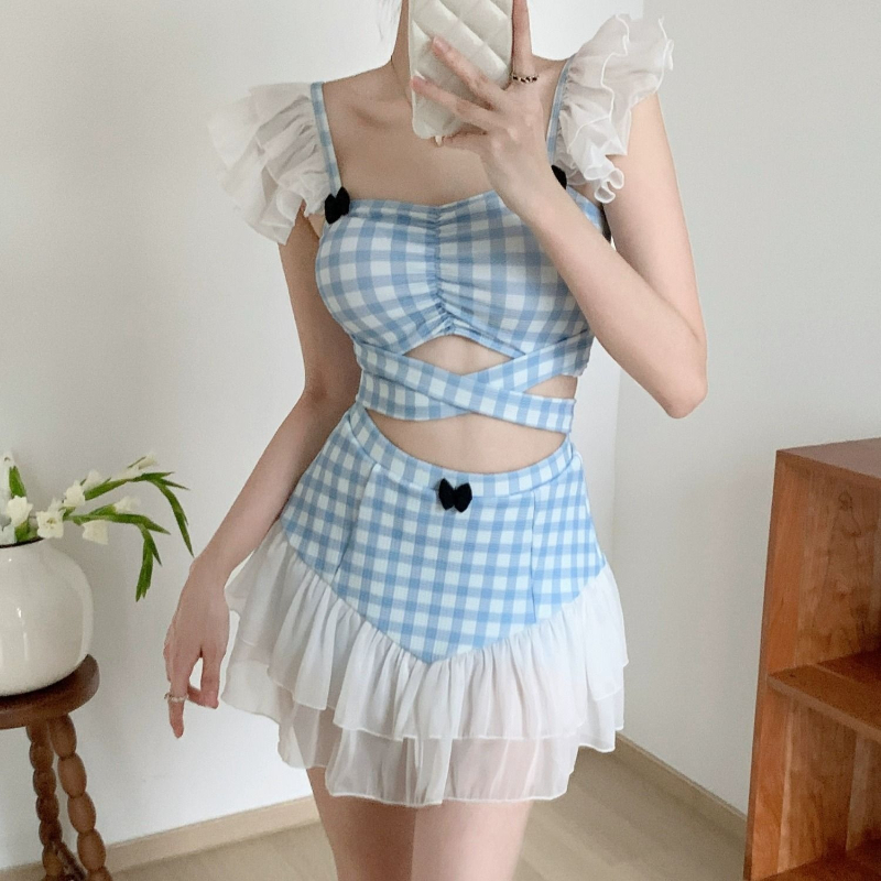 Ladies Slimming Halter Bathing - Women Fashion Korean recension och pris