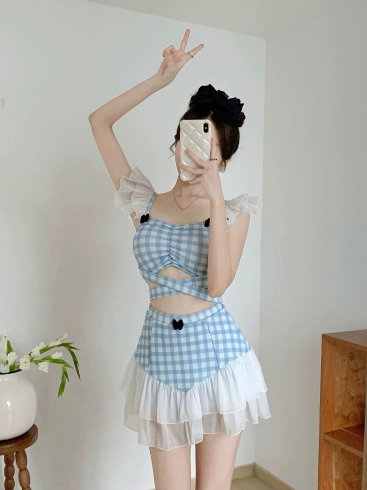 Ladies Slimming Halter Bathing - Women Fashion Korean recension och pris