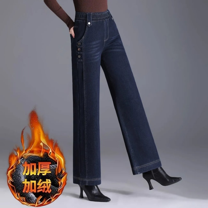 Women Spring Autumn Elastic Wa - Mom Jeans Women recension och pris