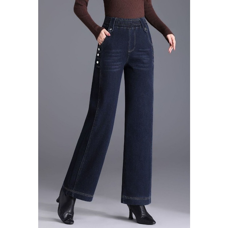 Women Spring Autumn Elastic Wa - Mom Jeans Women recension och pris