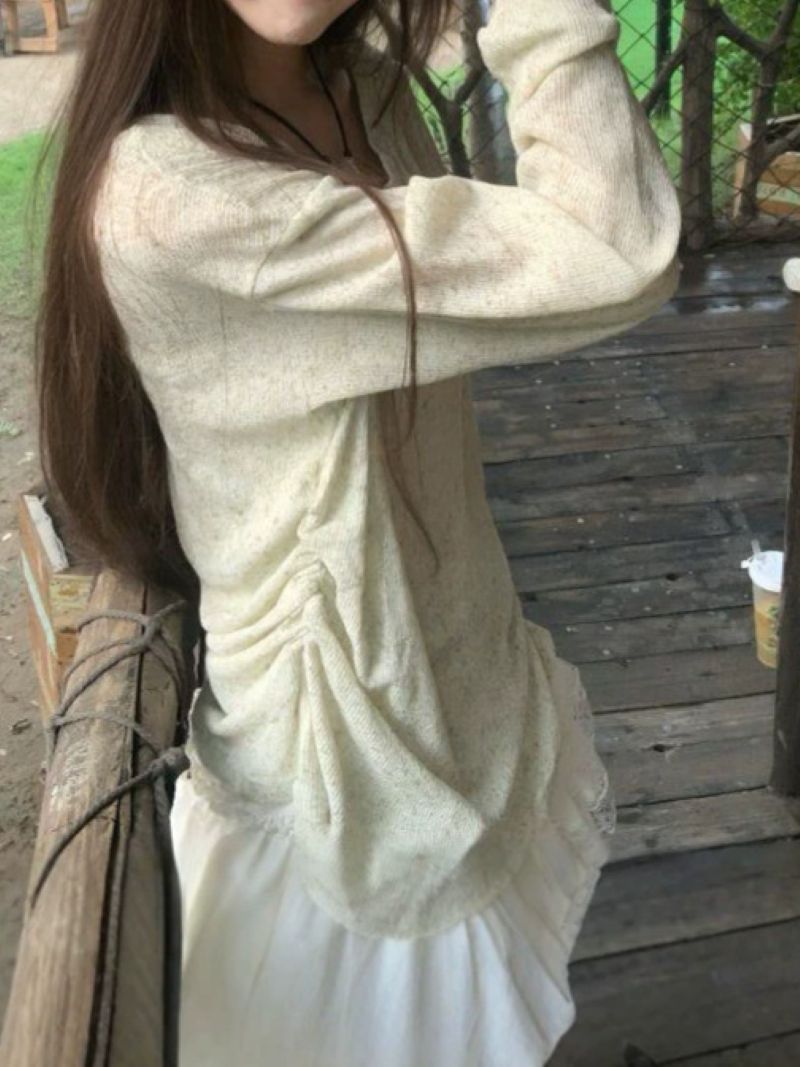 Korean Style Sweet V-neck Bow  - Women Fashion Korean recension och pris