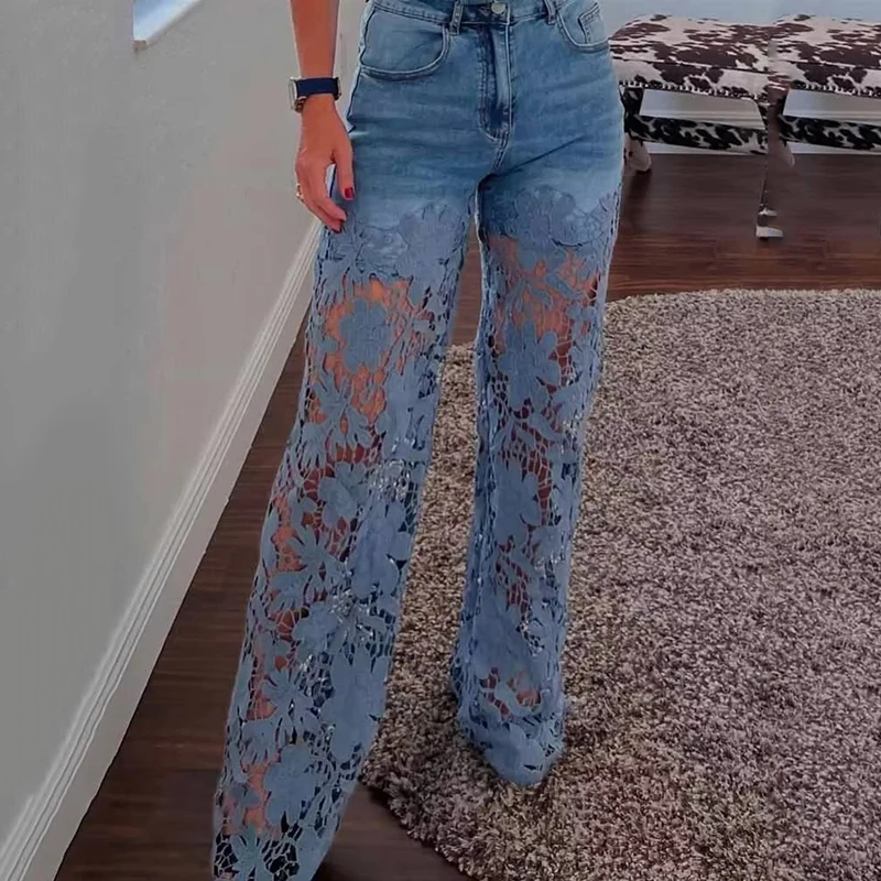 High Waist Wide Leg Jeans Pant - Mom Jeans Women recension och pris