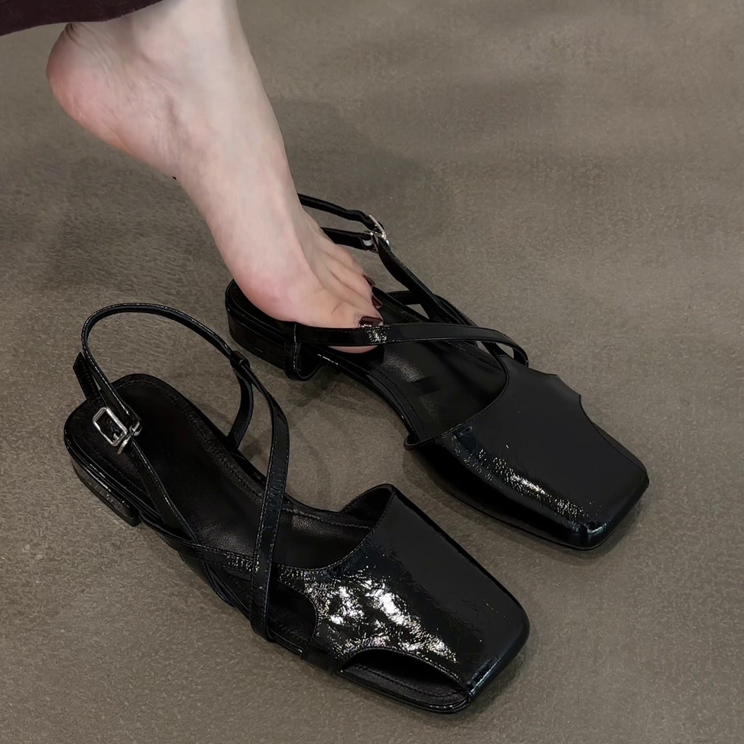 Fashion Patent Leather Sandals - Women Fashion Korean recension och pris