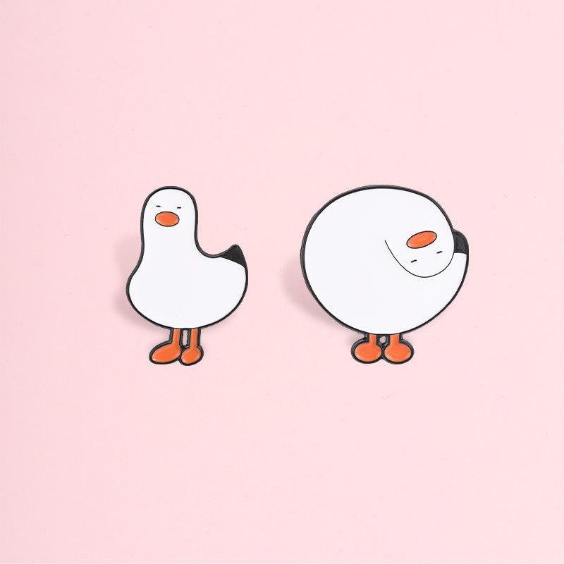 Cartoon White Goose Brooch 1/2 - Women Fashion Pose recension och pris