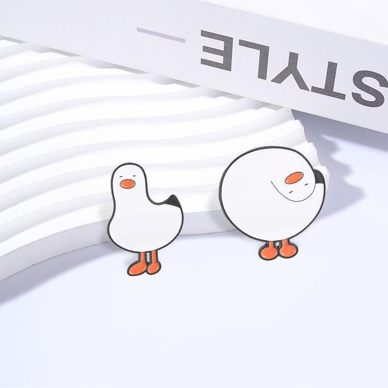 Cartoon White Goose Brooch 1/2 - Women Fashion Pose recension och pris