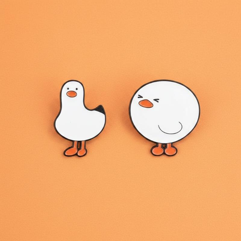 Cartoon White Goose Brooch 1/2 - Women Fashion Pose recension och pris
