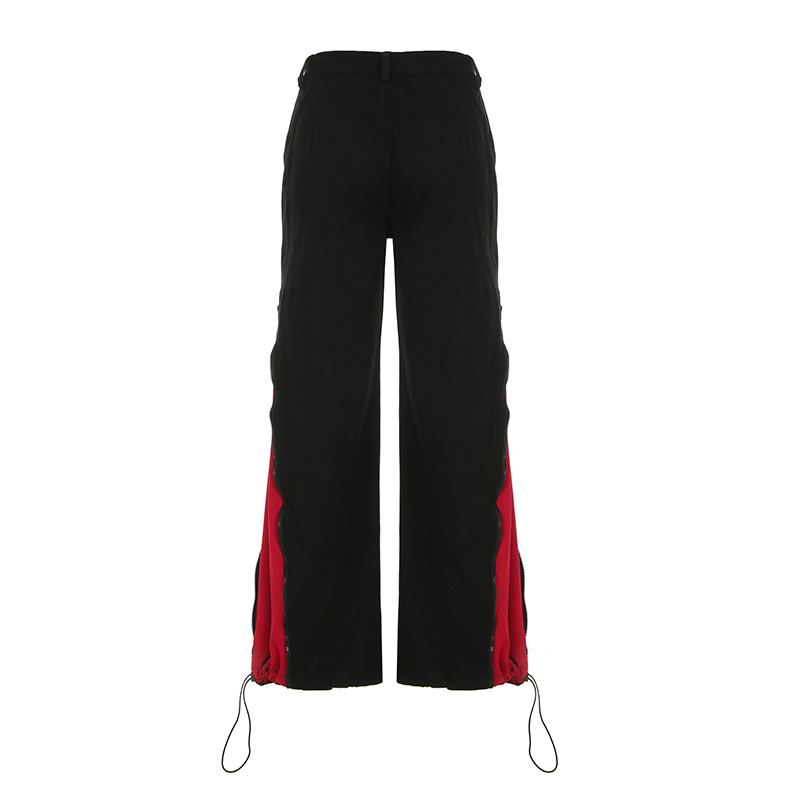 Dark Zipper Patchwork Contrast - Mom Jeans Women recension och pris