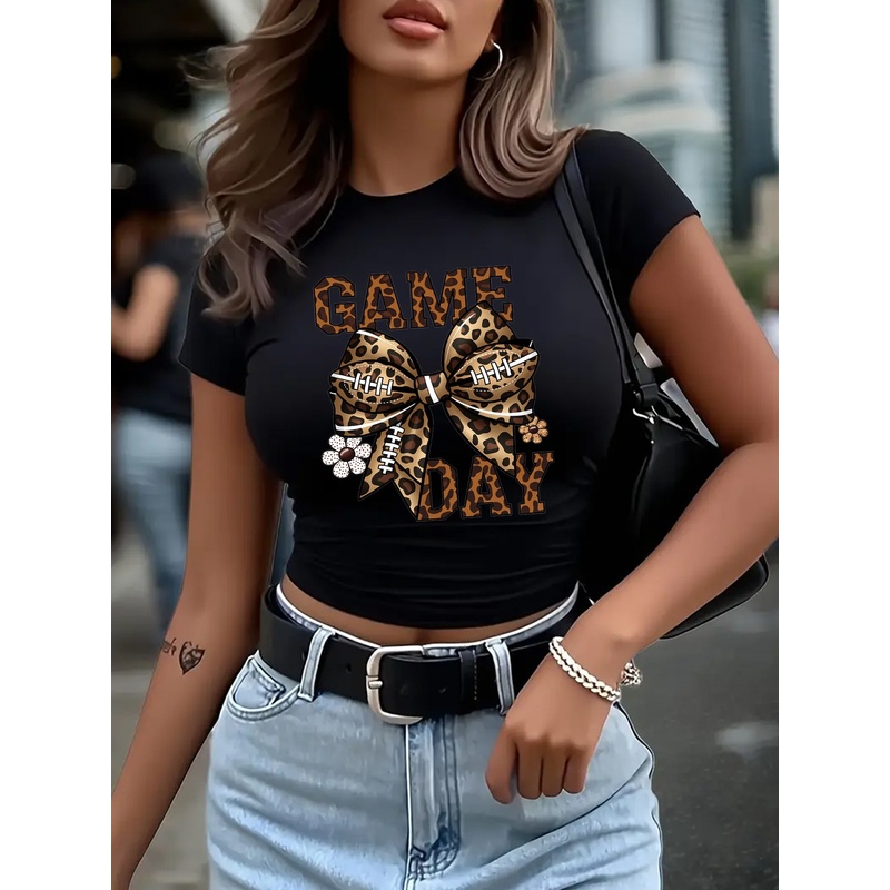Fashionable women's rugby bow  - Women'S Fashion Rugby Top recension och pris