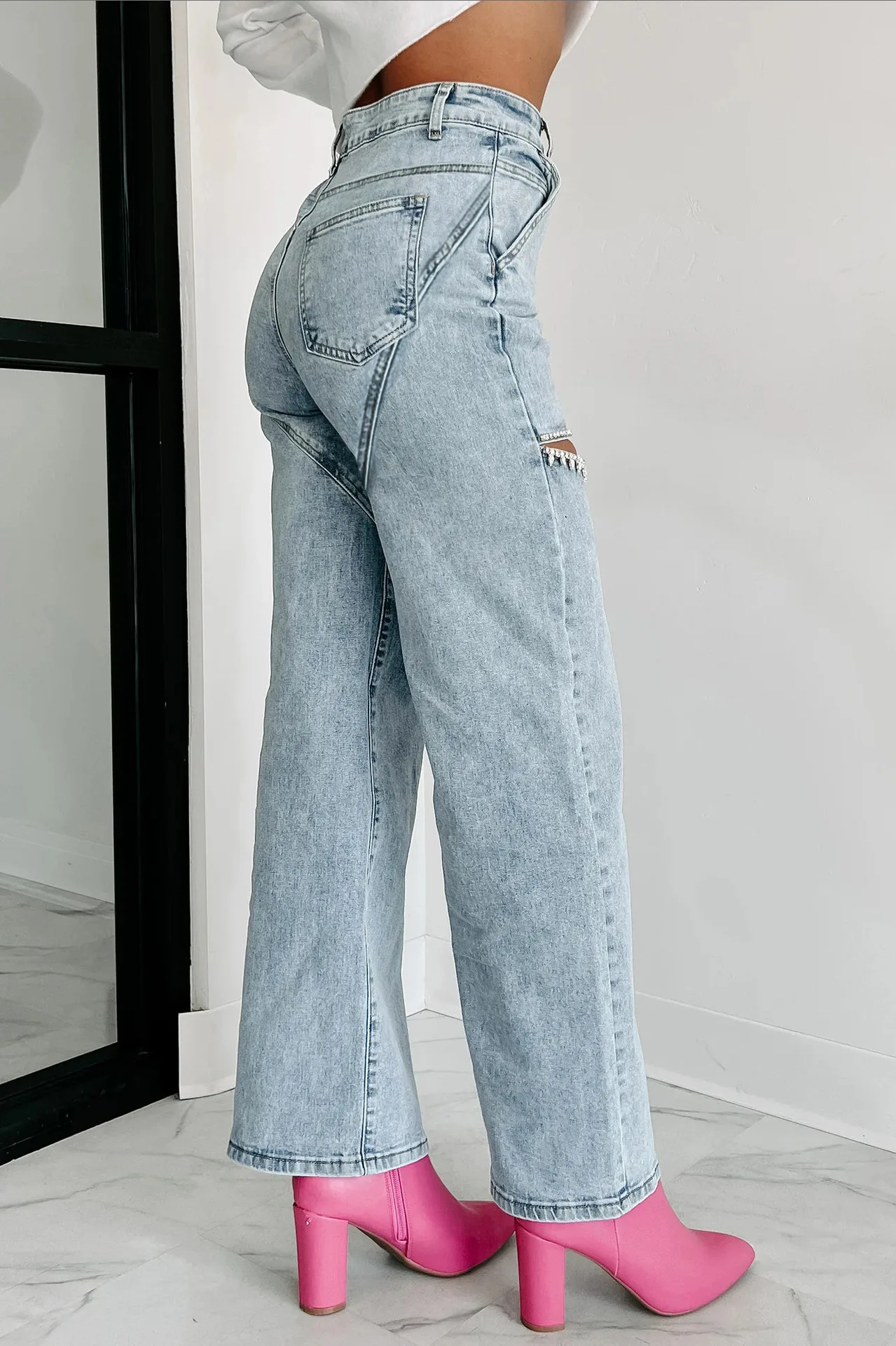 Fashion Women's Denim High Wai - Mom Jeans Women recension och pris