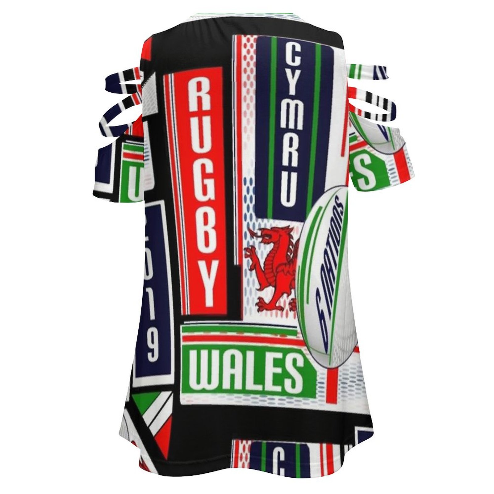 Cymru Welsh Wales Rugby Team D - Women'S Fashion Rugby Top recension och pris