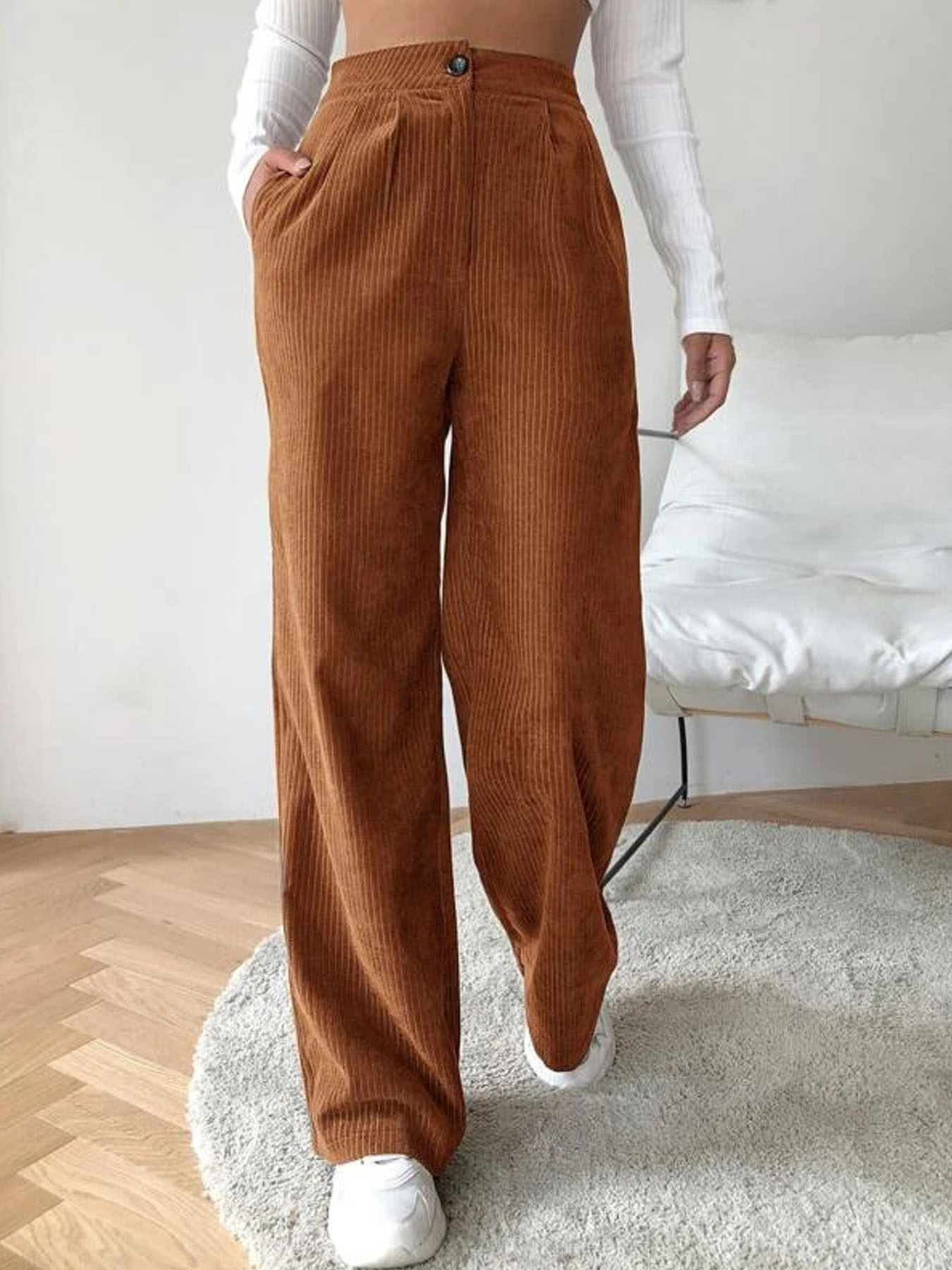Women's 2025 Fall Winter Cordu - Mom Jeans Women recension och pris