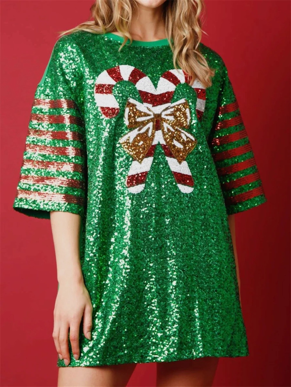 Women Sequined  Long T-Shirts  - Women'S Fashion Rugby Top recension och pris