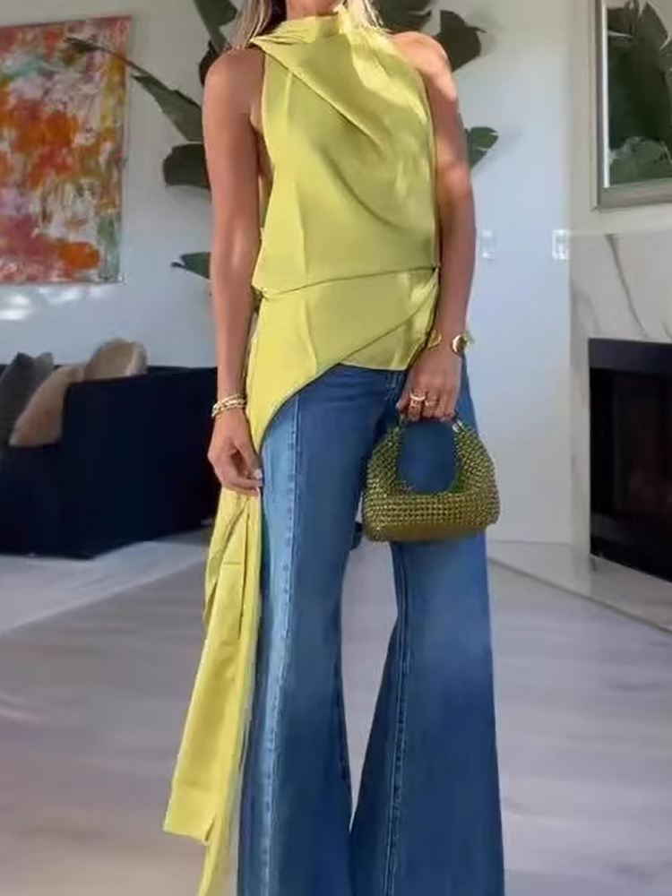 Halter Lace-Up Fashion Chic Bl - Women'S Fashion Trends Spring 2026 recension och pris