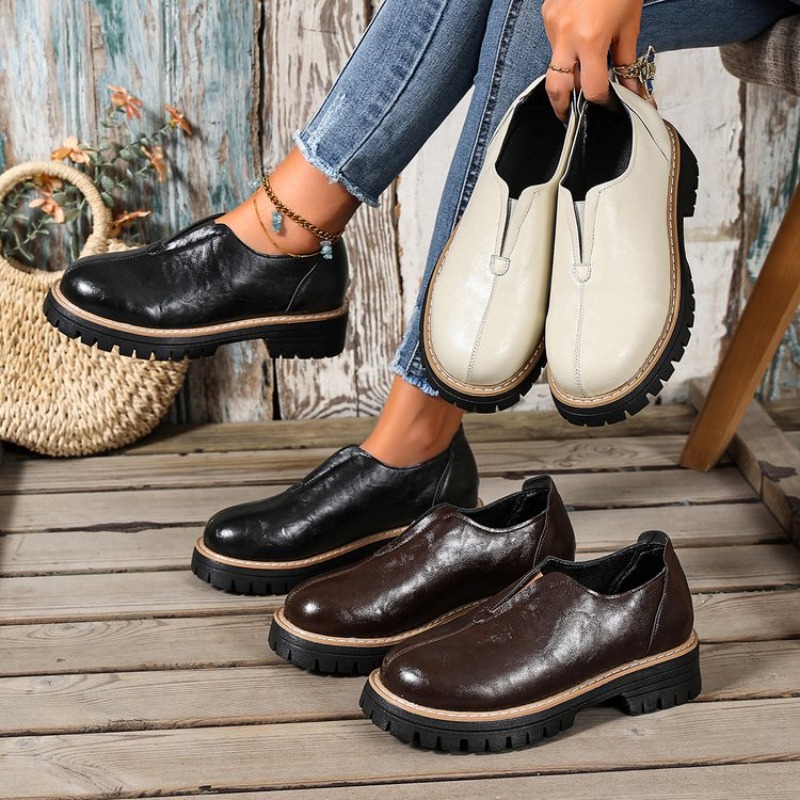 Retro British Style Women's Sh - Women'S Fashion Walking Shoes recension och pris
