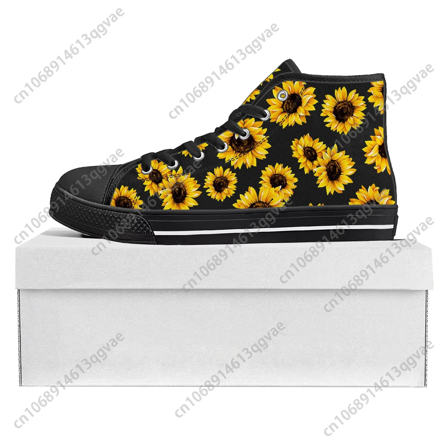 Sunflower Yellow Flower High T - Women'S Yellow Fashion Sneakers recension och pris