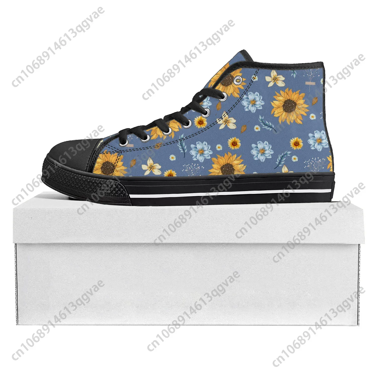 Sunflower Yellow Flower High T - Women'S Yellow Fashion Sneakers recension och pris