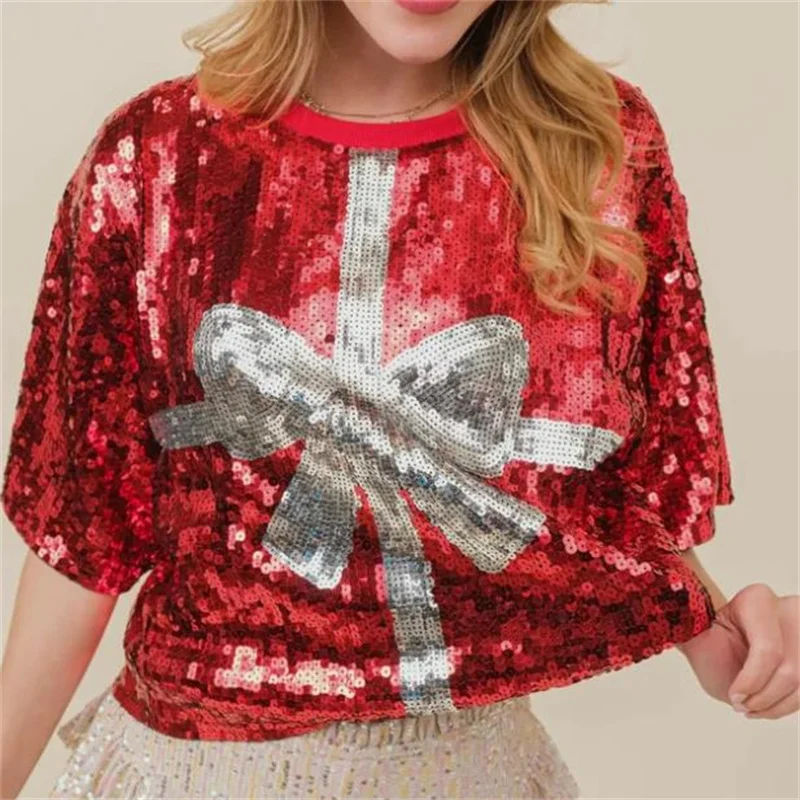 Womens Summer Fashion Sequins  - Women'S Fashion Rugby Top recension och pris