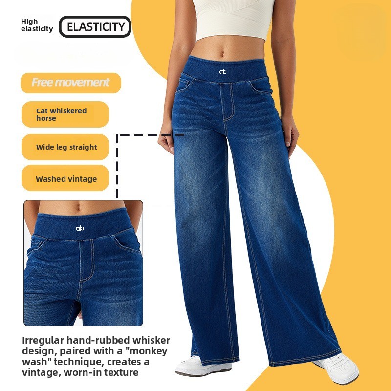 Women High Waist Wide Leg Deni - Mom Jeans Women recension och pris