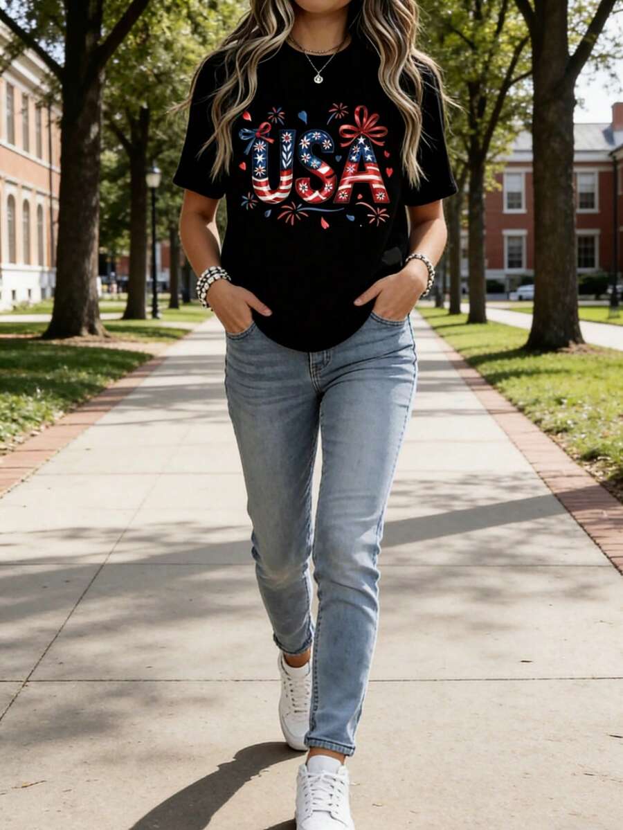 USA Patriotic Flag Stars And S - Women Fashion Usa recension och pris