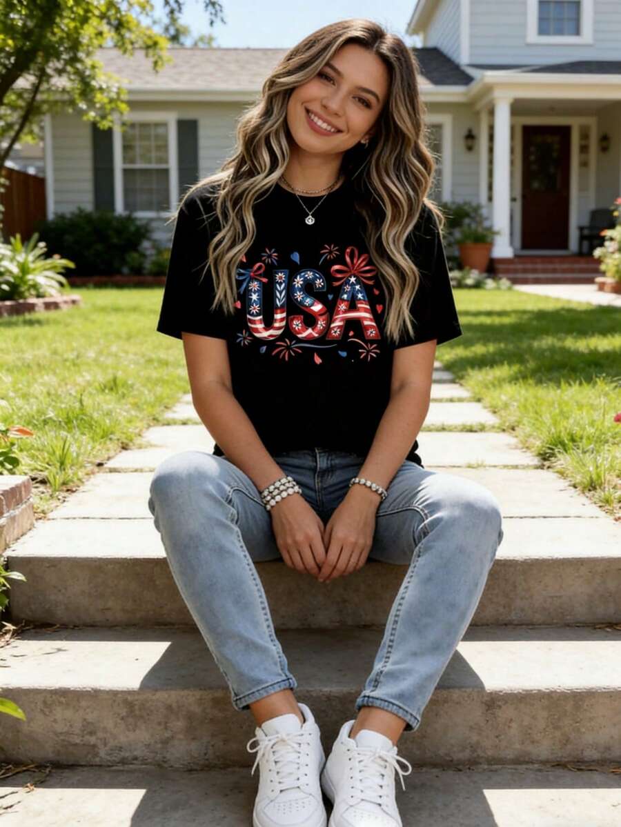 USA Patriotic Flag Stars And S - Women Fashion Usa recension och pris